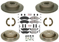 Performance Carbon Disc Brake Rotors Pads Kit for Ram 1500 2011-2018