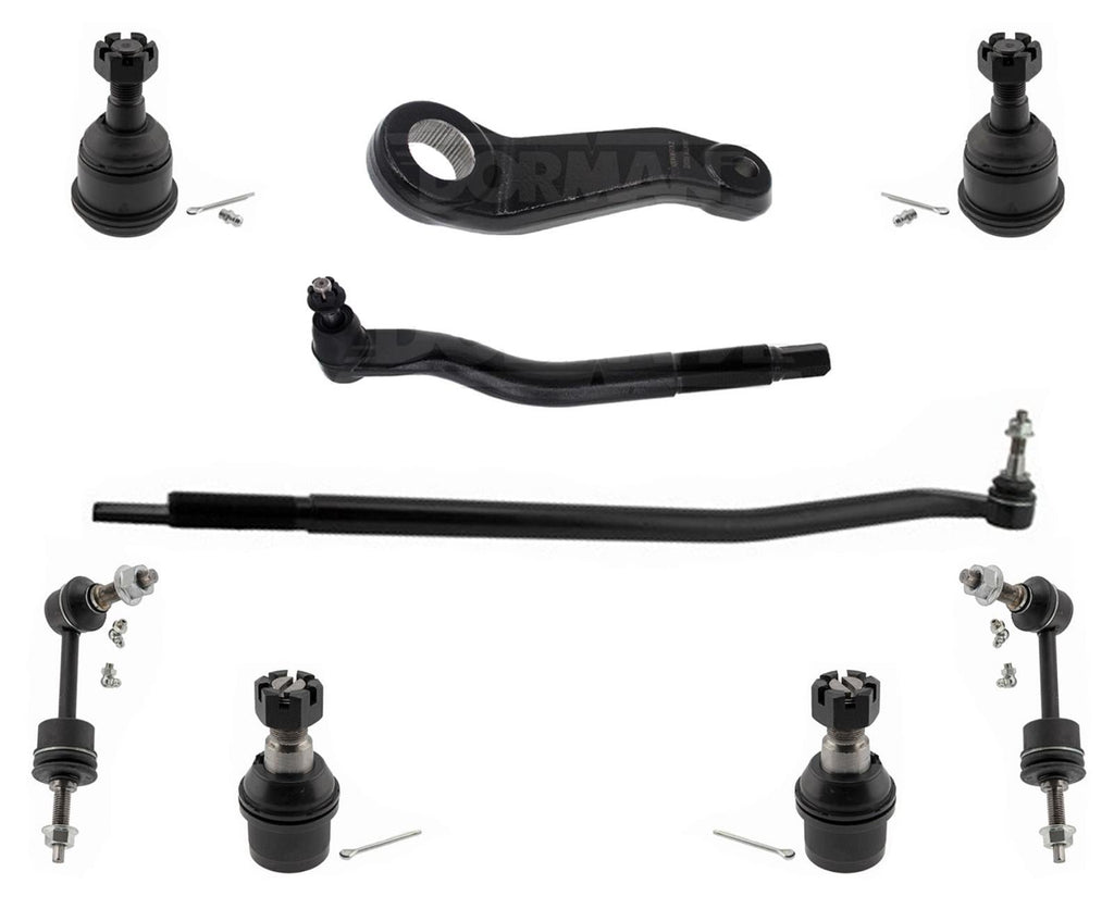 Drag Link Outer Tie Rods Pitman Arm Ball Joints Links For RAM 3500 4x4 2014-2022