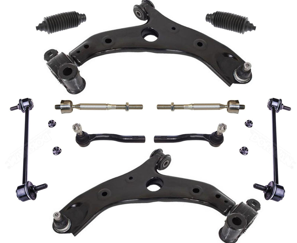 Front Lower Control Arms Tie Rods & Links For Mazda 3 &  3 Sport 2014 2017 2018