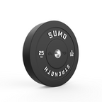 25kg Black Bumper Plates (Pair)