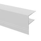 Brown 4m 25mm Aluminium F-Section