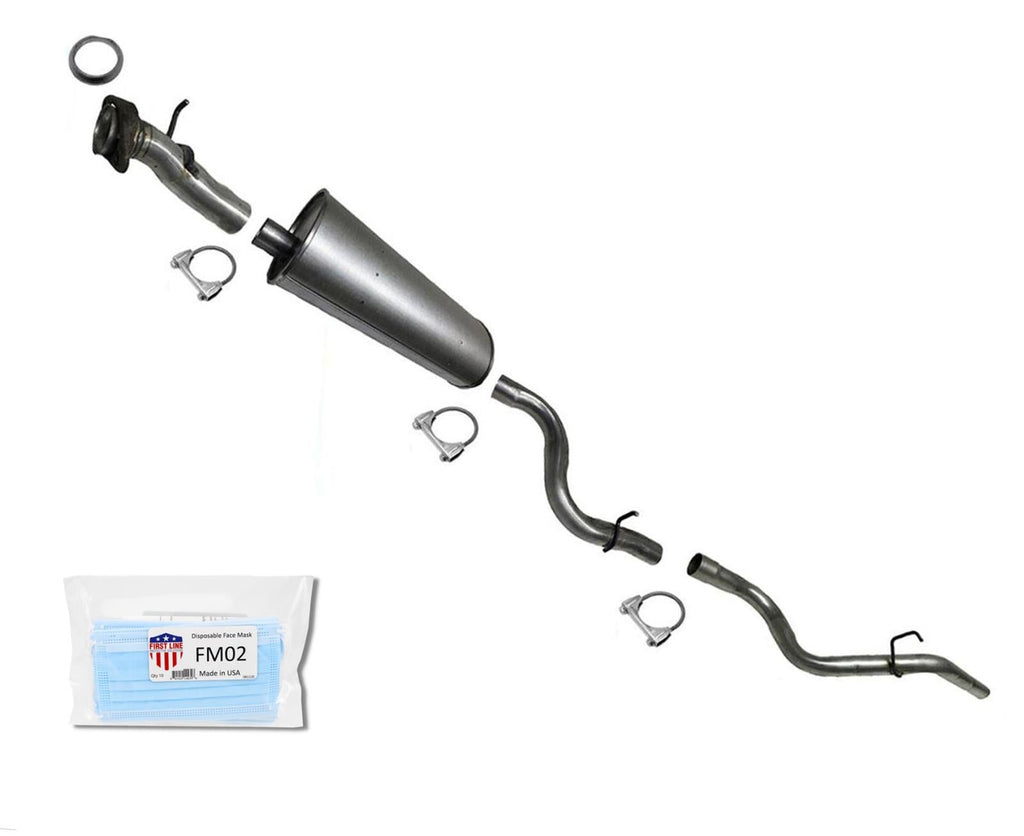 Exhaust System Muffler Tail Pipe for Ford Explorer 2002 2003 2004 2005 4.0 4.6