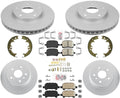 For Toyota Avalon 2000-04 Front & Rear Disc Brake Rotors Coated Disc Brake Pads