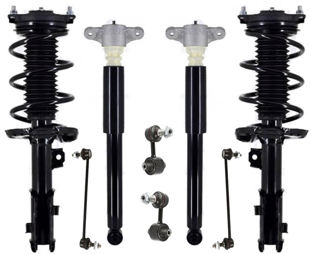 Front Struts Rear Complete Shocks & Sway Bar Links For Kia Forte GT 2020-2022