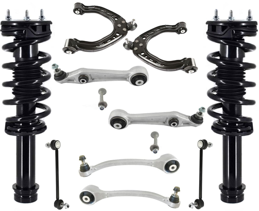 Front Struts Control Arms Tie Rods & Links For Tesla S 2014-2016 All Wheel Drive