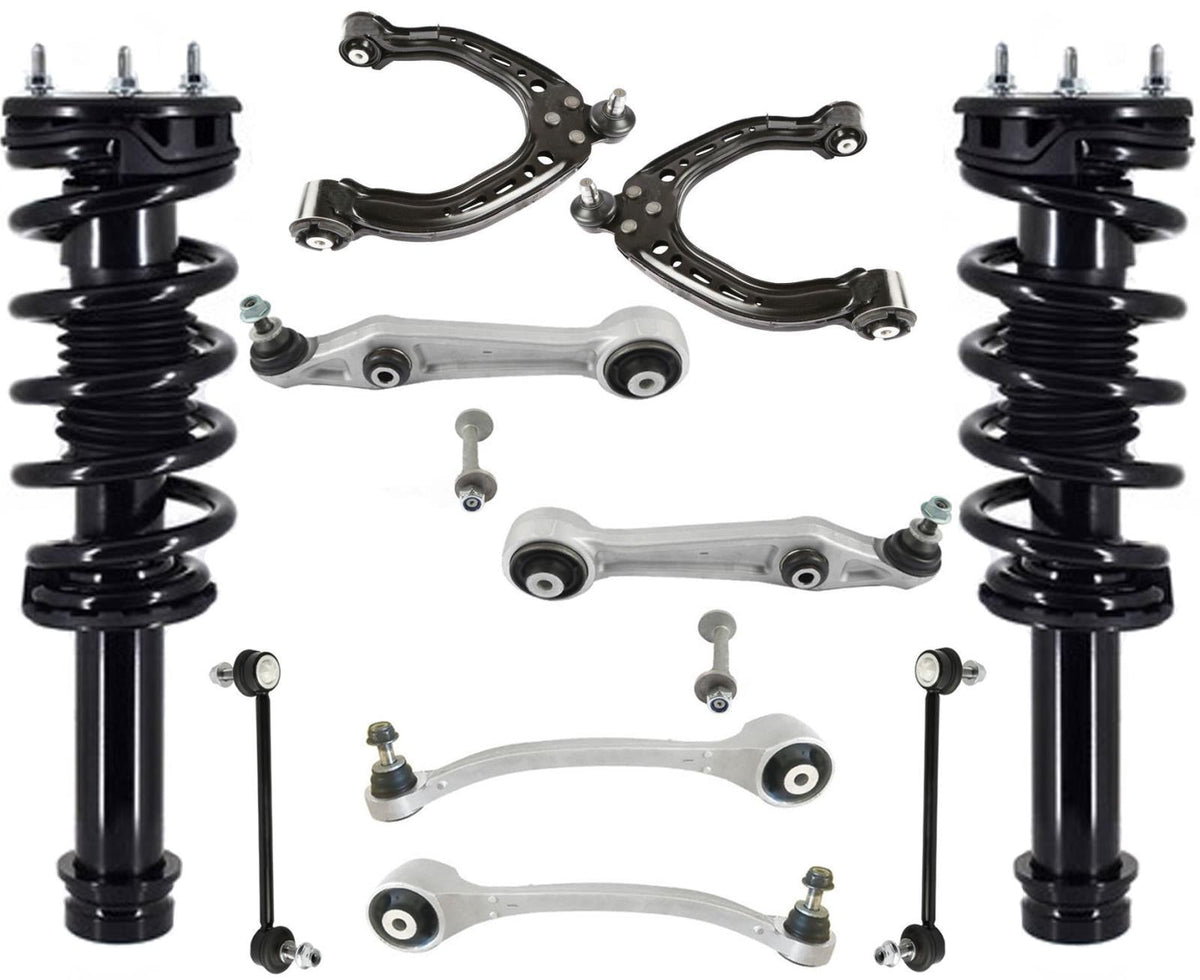 Front Struts Control Arms Tie Rods & Links For Tesla S 2014-2016 All Wheel Drive