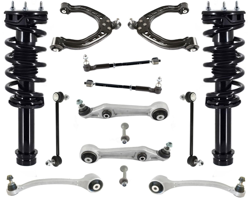 Front Struts Control Arms Tie Rods & Links For Tesla S 2014-2016 All Wheel Drive