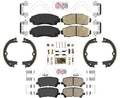 For Honda Passport 2019-2022 AmeriPRO Front & Rear Brake Pads & Parking Shoes