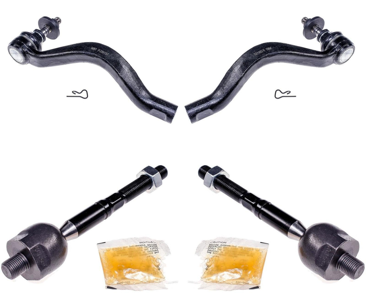 Front Left & Right Inner & Outer Tie Rods For Lexus IS300 16-21 All Wheel Drive