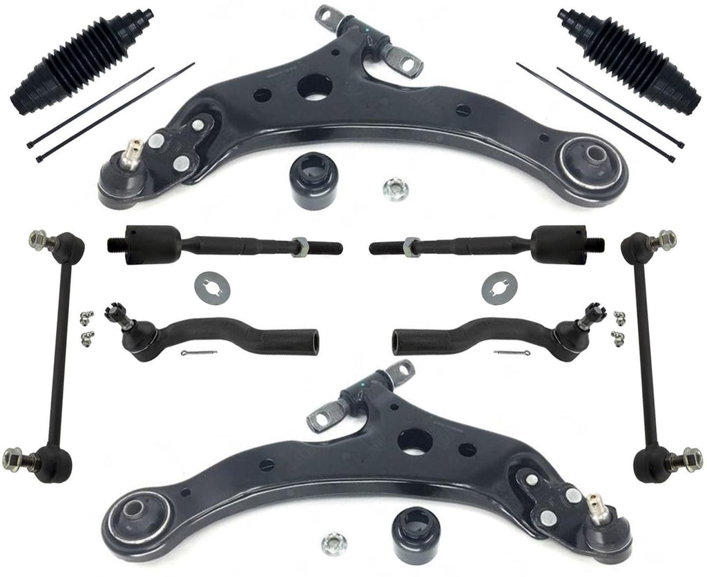 Front Struts Control Arms Tie Rods & Links For Toyota Camry 2.4L SE 2007-2011