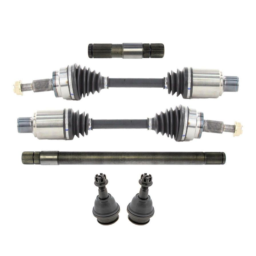 Front Axles Intermediate Shaft & Lower Ball Joints fits Dodge Ram 2002-2005 4x4