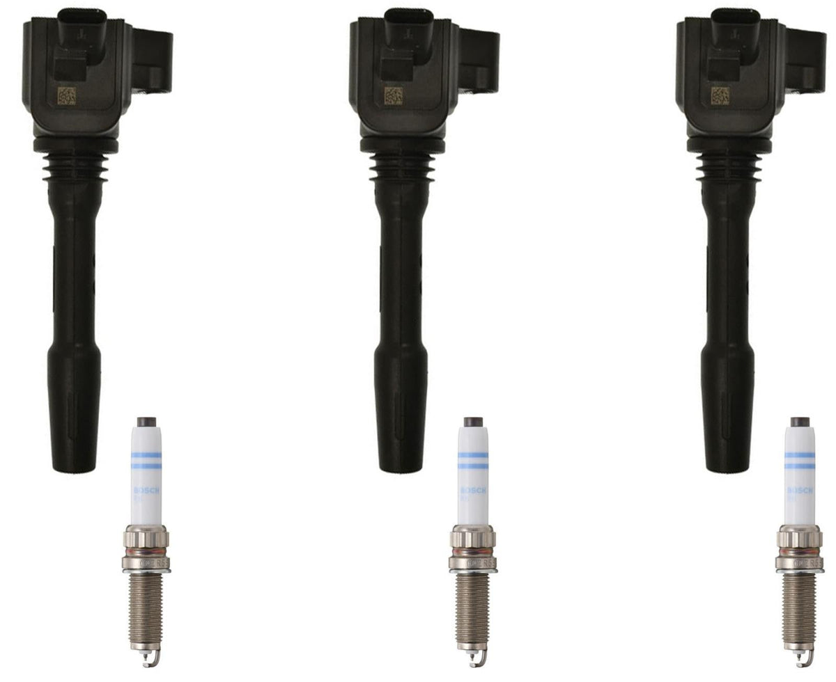 3 Direct Ignition Coil & Platinum Spark Plugs Kit For Mini Cooper 1.5L 2014-2019