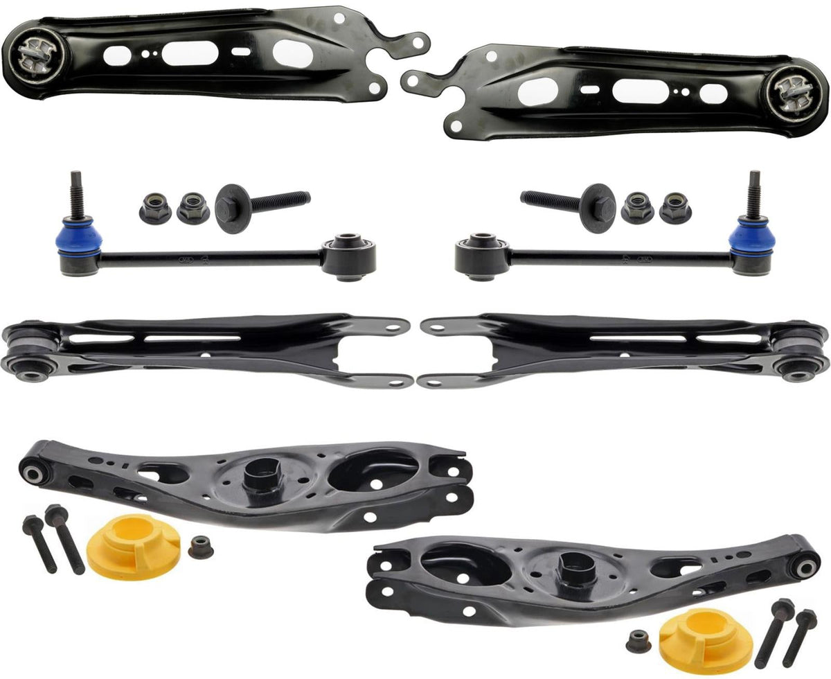Rear Upper & Lower Control Arms & Sway Bar Links For Chevrolet Equinox 18-2024