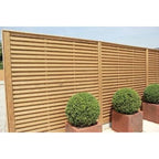 Frameless Venetian Hit and Miss Fence Panel - All Sizes