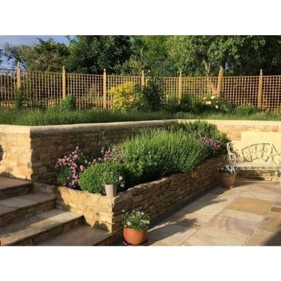Square Top Trellis Fence Panel Topper - All Sizes
