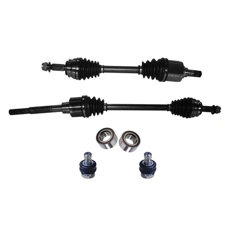 Front Axles 6Pc Kit Fits for Jeep Compass 4 Wheel Drive Automatic 2007-2012