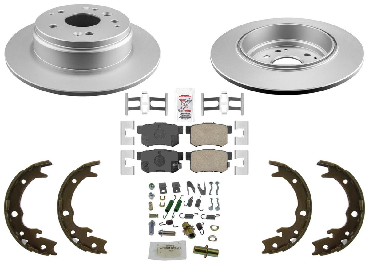 Rear Disc Brake Rotors Disc Brake Pads Parking For Honda Element 2003-2011
