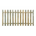 Palisade Level Top Round Pale Fence Panel - All Sizes