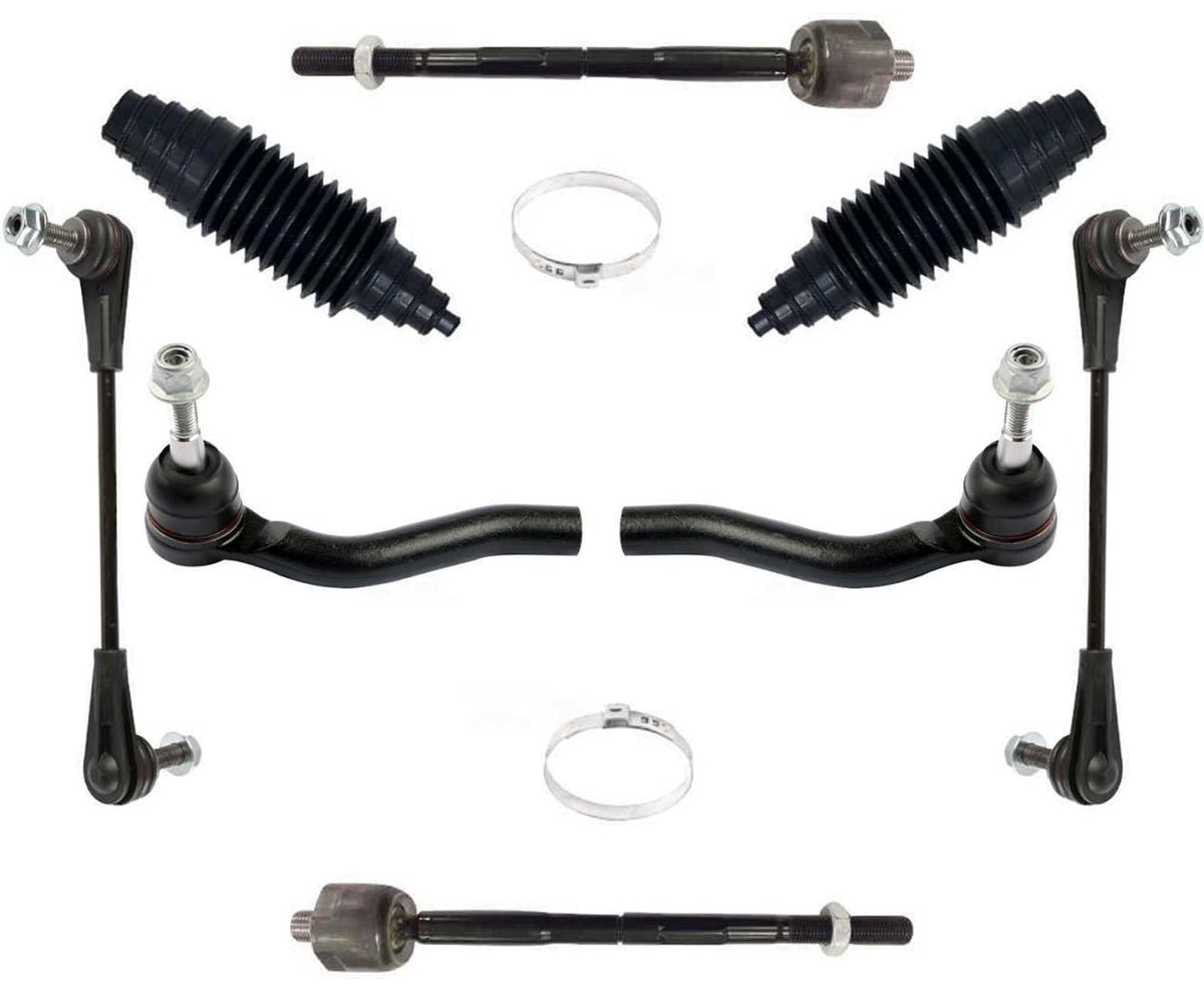 Front Inner Outer Tie Rods & Links For GMC Acadia 2017 2022 2023 & XT5 2017-2023