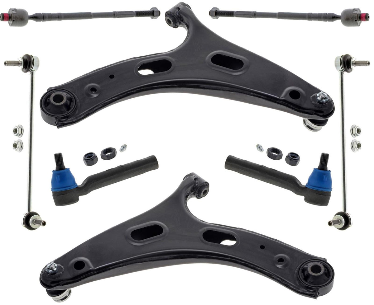 Mevotech Front Lower Control Arms Tie Rods & Links For Subaru Crosstrek 19-2025