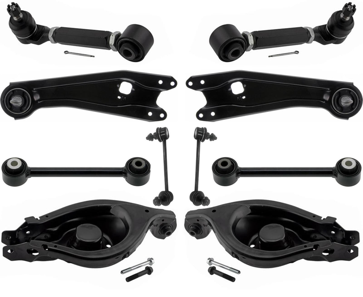 Rear Lower & Upper Adjustable Arms & Sway Bar Links For Honda Pilot 2009-2015