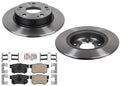 Rear Performance Carbon Disc Brake Rotors Pads for Honda Civic Si 2006-2011