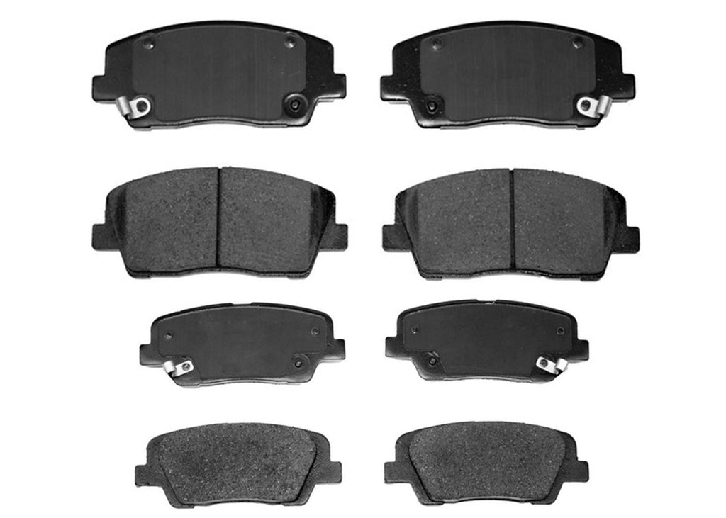 Front & Rear Ceramic Disc Brake Pad Set for G70 Genesis 2019-2023 2.0L Automatic