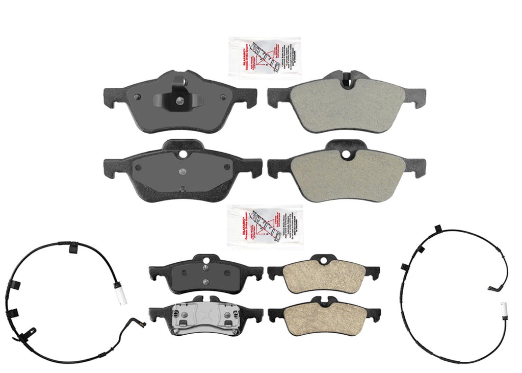 Front & Rear Disc Brake Pads Sensors for Mini Cooper Base Hatchback 2007-2008