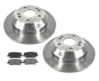 Rear Disc Brake Rotors & Ceramic Brake Pads For Hyundai Santa Fe 2010 2011 2014