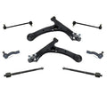 Control Arms Ball Joints Tie Rods Sway Bar Links 8Pc Chassis Kit Corolla FWD