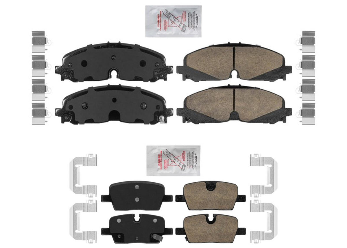 Front Rear Disc Brake Pads for 2021-2023 Cadillac XT5 XT6 345MM No Brem Bo