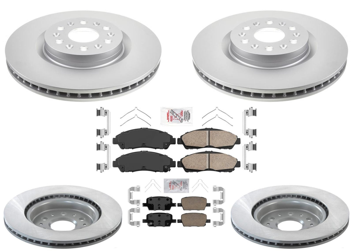 Front Rr Disc Brake Rotors Coated Ceramic Disc Brake Pads For Cadillac XT6 2020