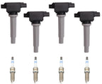 4 Direct Ignition Coil & Spark Plugs For Toyota Yaris 1.5L 2019 2020