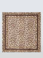 Weekend MaxMara Onesto Women's Leopard Print Pure Silk Scarf - Brown/Multi