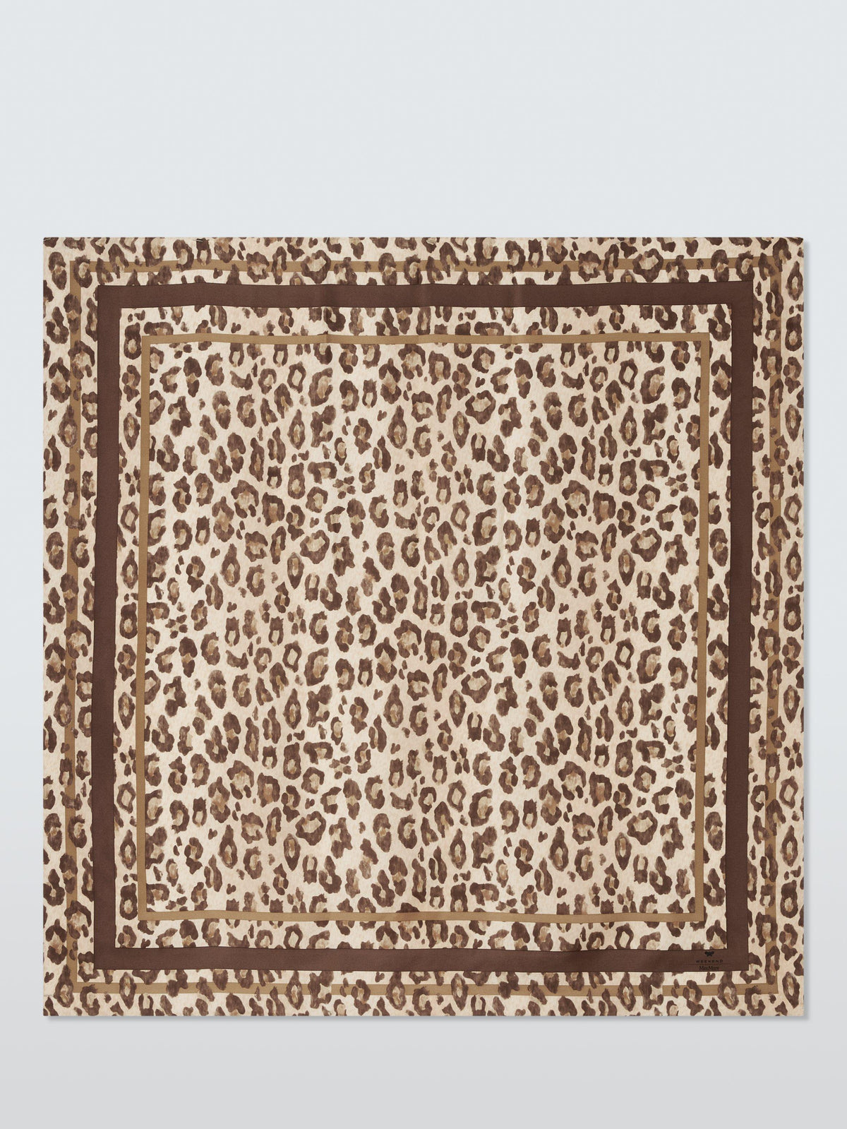 Weekend MaxMara Onesto Women's Leopard Print Pure Silk Scarf - Brown/Multi