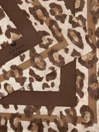 Weekend MaxMara Onesto Women's Leopard Print Pure Silk Scarf - Brown/Multi