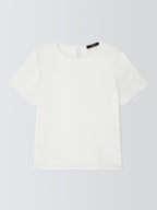 Weekend MaxMara Zona Round Neck Short Sleeve Plain Women's Top - White Small