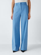 Weekend MaxMara Visivo Virgin Wool Wide Leg Trousers - UK14 - Light Blue