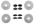 Front and Rear Disc Brake Rotors Brake Pads for Lincoln Mark VIII 1993 1994 1995