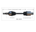 Front Right/Passenger Side Cv Shaft Axle for Equinox 2005-2006 & Torrent 2006