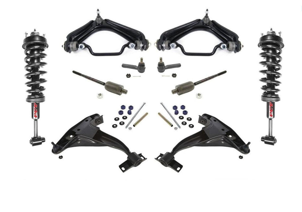 Front Struts Control Arms Tie Rods & Links For Explorer 4DR V6 2004 to 07/18/05
