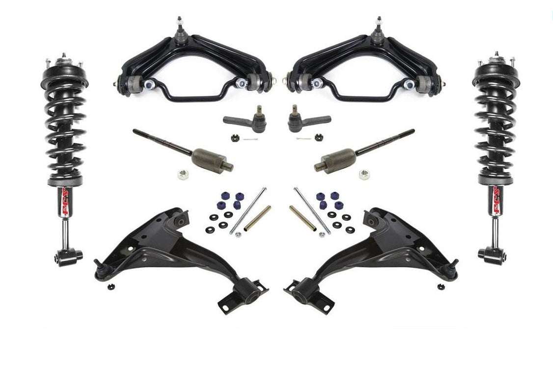 Front Struts Control Arms Tie Rods & Links For Explorer 4DR V6 2004 to 07/18/05