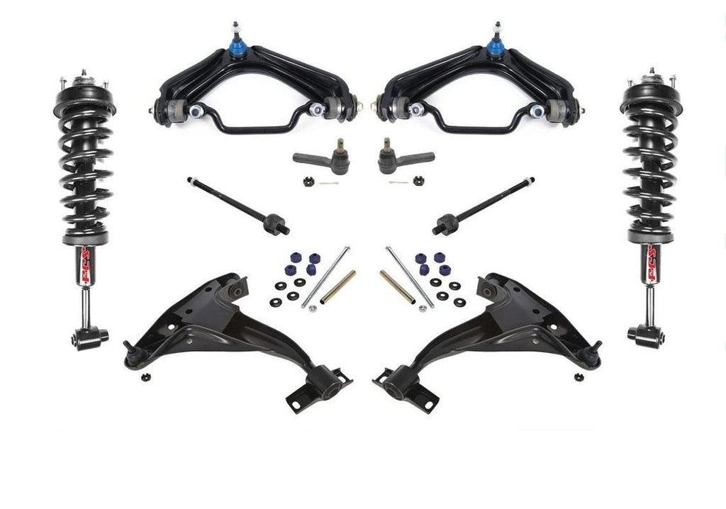 Front Struts Control Arms Tie Rods & Links For Explorer 4DR V8 2004 to 07/18/05