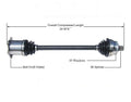 CV Drive Axle Shaft Fits Manual Transmission Audi Allroad 2001-05 Front Right