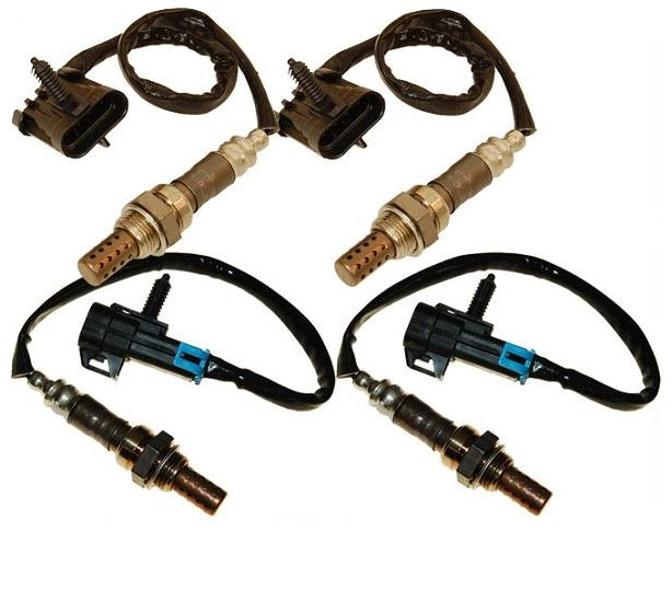 Front Rear Upstream Downstream Oxygen Sensor 99-02 Silverado Sierra 4.3L W 4pc