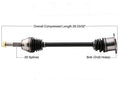 CV DRIVE AXLE SHAFT ASSEMBLY REAR DRIVER SIDE FOR 2003-2008 INFINITI FX35