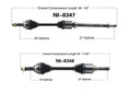 Fits For 08-13 AWD 4x4 Rogue Front D & P Side CV Axle REF# 40738065 Ni2642