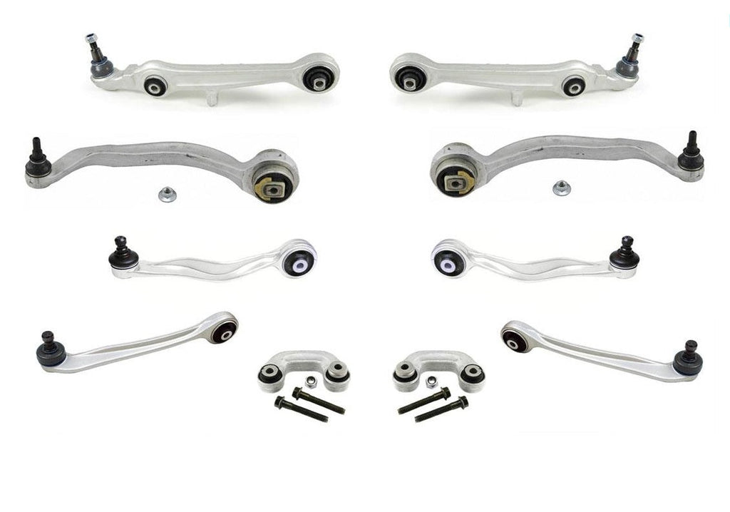 for 03-05 Volkswagen Passat 02-04 A6 Front Upper & Lower Control Arms 10Pc Kit
