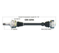 CV DRIVE AXLE SHAFT ASSEMBLY REAR Fits for 1997-2001 Cadillac Catera REAR