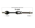 Front Passenger Side CV Shaft Axle TO-8248 Scion XB 08-13
